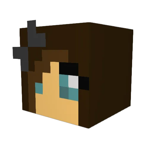 meggi12 Minecraft avatar head, 3D render