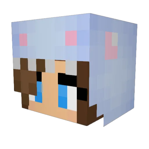 meggiedude Minecraft avatar head, 3D render