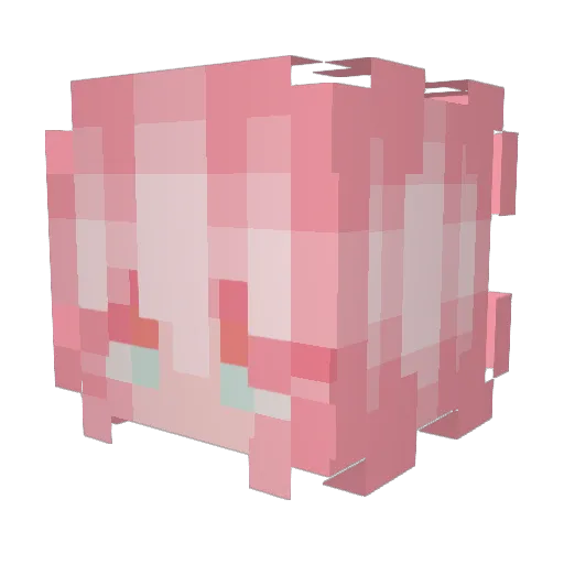 meghatron98 Minecraft avatar head, 3D render