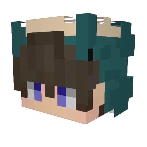 megic_power Minecraft avatar head, 3D render
