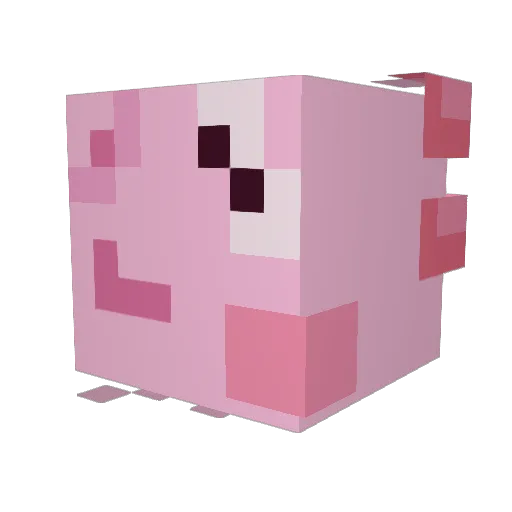 megipy Minecraft avatar head, 3D render