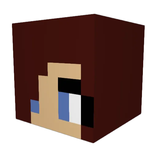 megland10 Minecraft avatar head, 3D render