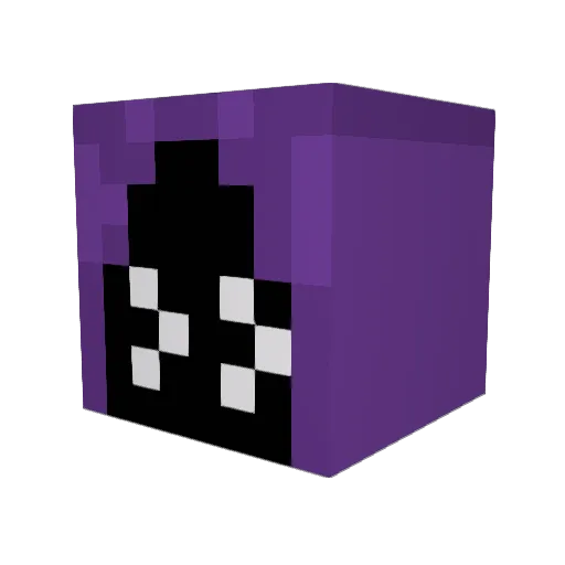 meglo_ Minecraft avatar head, 3D render