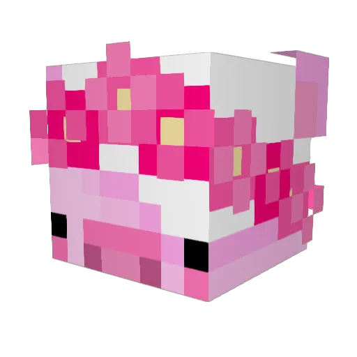 megmork Minecraft avatar head, 3D render