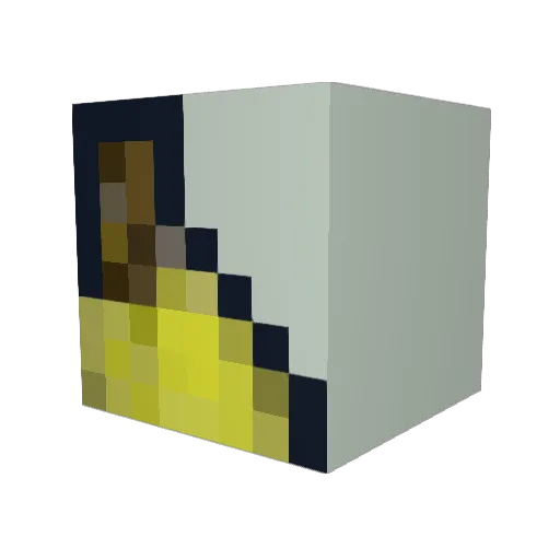 megnnnn Minecraft avatar head, 3D render
