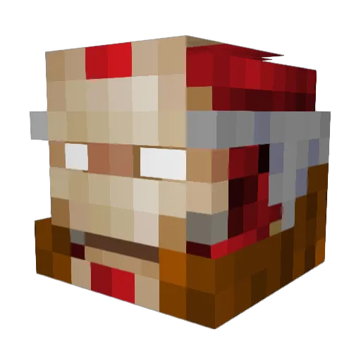 megnoggx Minecraft avatar head, 3D render