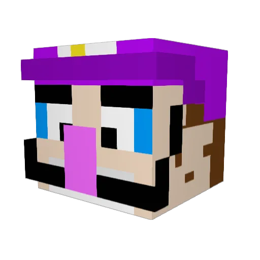 megomobile Minecraft avatar head, 3D render