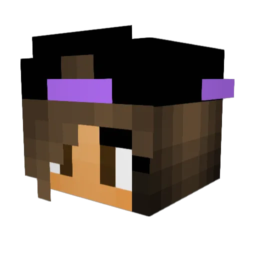 megrin25 Minecraft avatar head, 3D render
