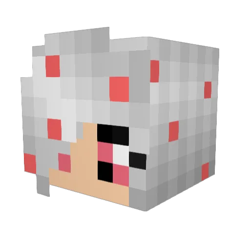 megstarox Minecraft avatar head, 3D render