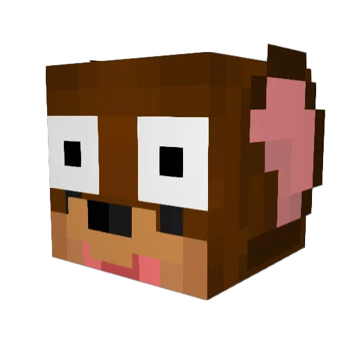 megus123 Minecraft avatar head, 3D render