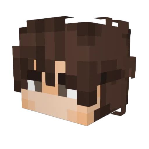 megvforce Minecraft avatar head, 3D render