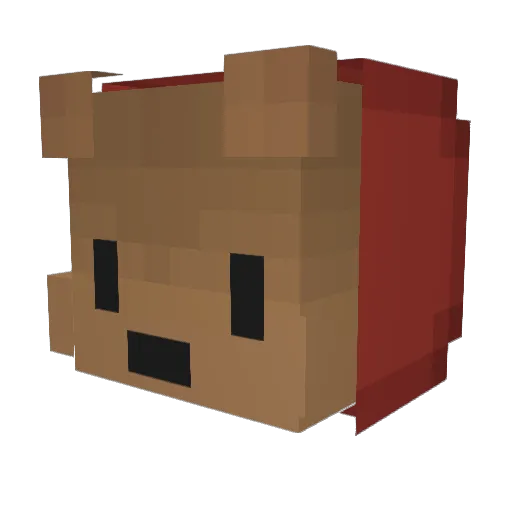 mehaydnmeslow Minecraft avatar head, 3D render