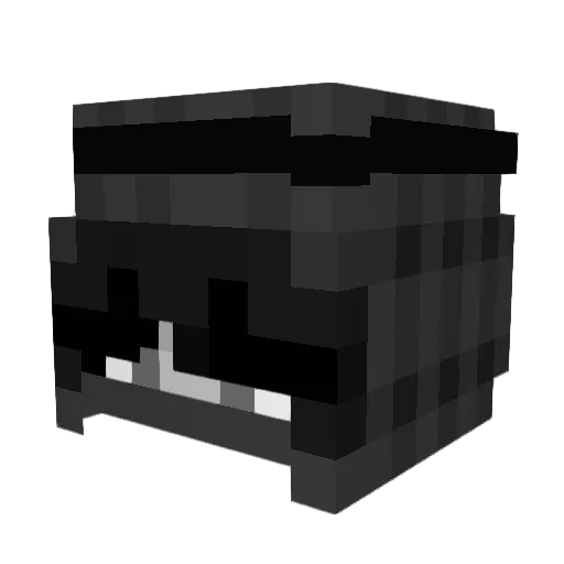mehdi_et_sam Minecraft avatar head, 3D render