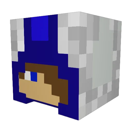 mehdishow Minecraft avatar head, 3D render