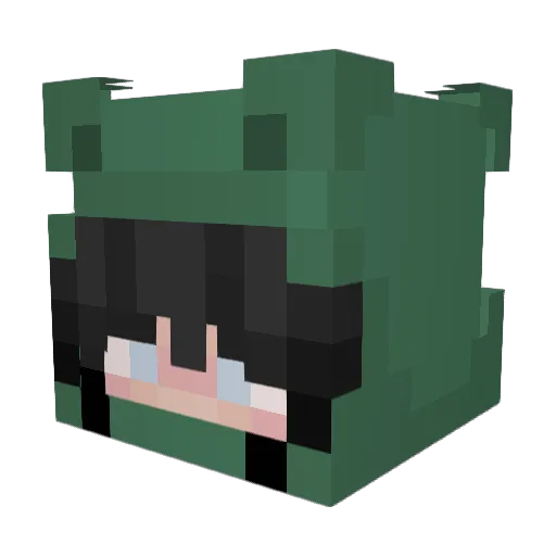 meher1605 Minecraft avatar head, 3D render