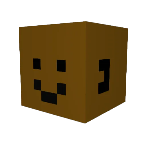 mehmedure Minecraft avatar head, 3D render