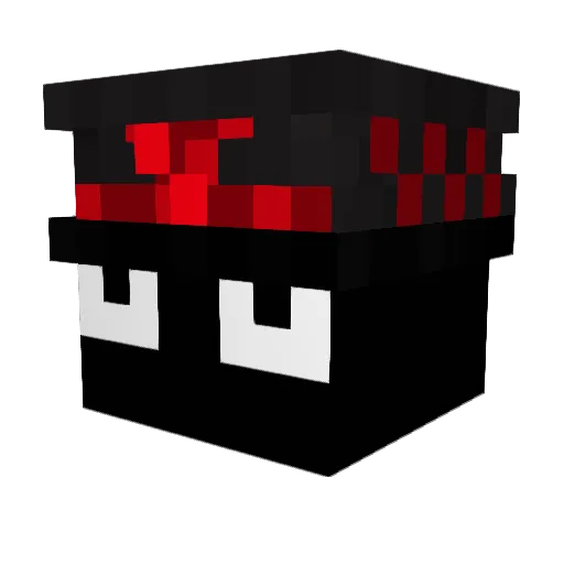mehowy Minecraft avatar head, 3D render