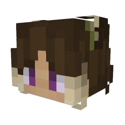 mehpington Minecraft avatar head, 3D render