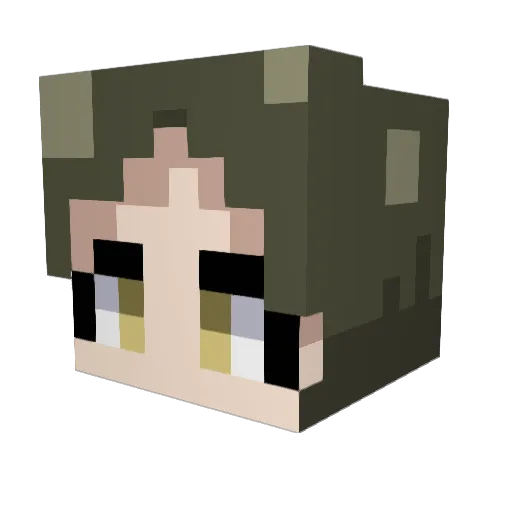 mei_clover Minecraft avatar head, 3D render