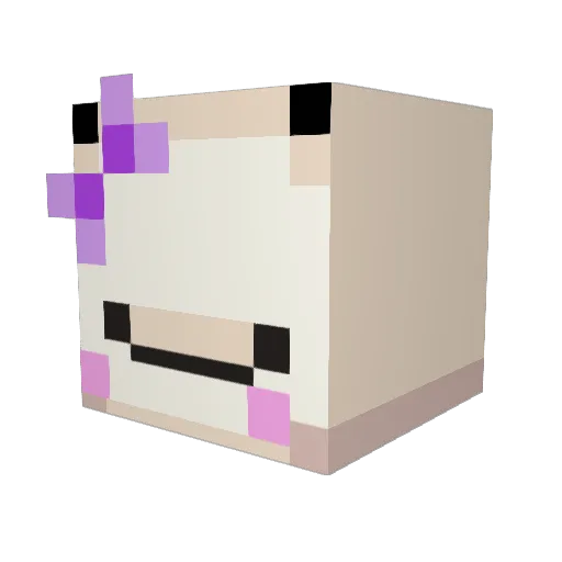 mei_day Minecraft avatar head, 3D render