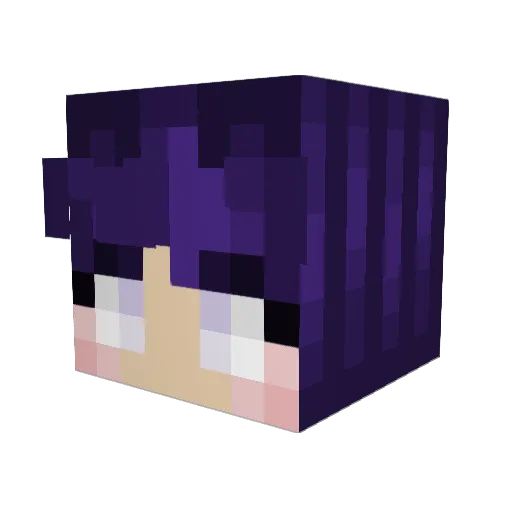 meibemei Minecraft avatar head, 3D render