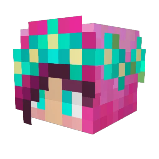 meichiyo1009 Minecraft avatar head, 3D render