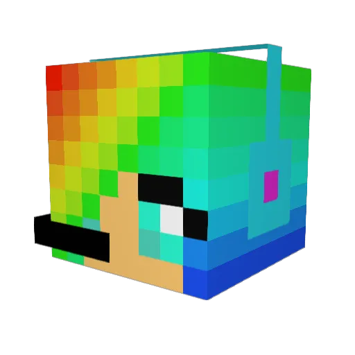 meier007 Minecraft avatar head, 3D render