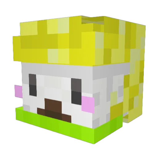 meigetsu815 Minecraft avatar head, 3D render