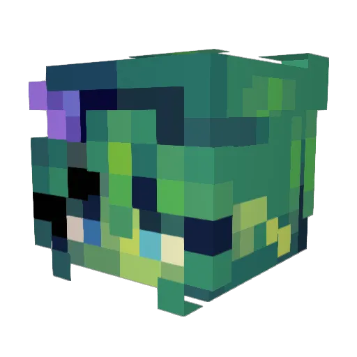 meiiezz Minecraft avatar head, 3D render