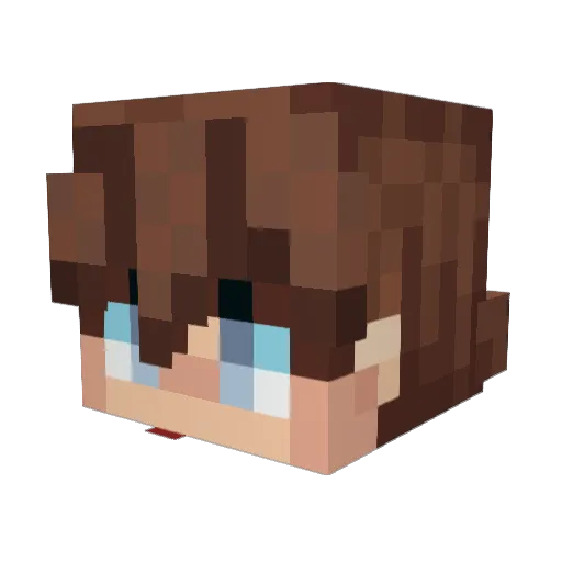 meiik12 Minecraft avatar head, 3D render