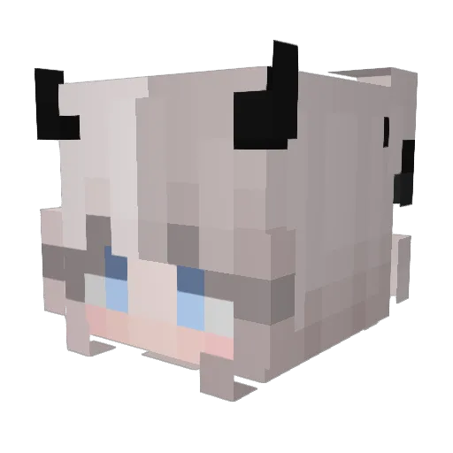 meikyuuuuuu Minecraft avatar head, 3D render