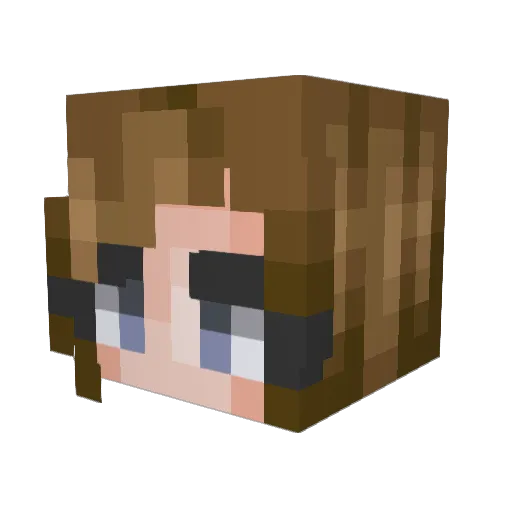 meimei522 Minecraft avatar head, 3D render