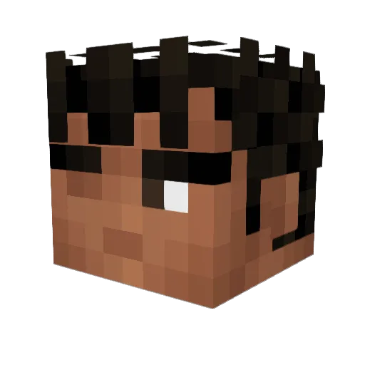 meimei_7 Minecraft avatar head, 3D render