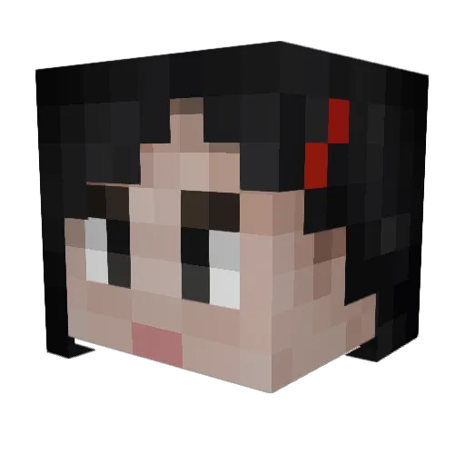 meincrakker Minecraft avatar head, 3D render