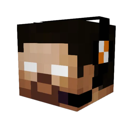 meinu167 Minecraft avatar head, 3D render