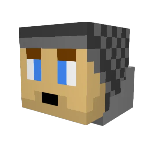 meira69 Minecraft avatar head, 3D render