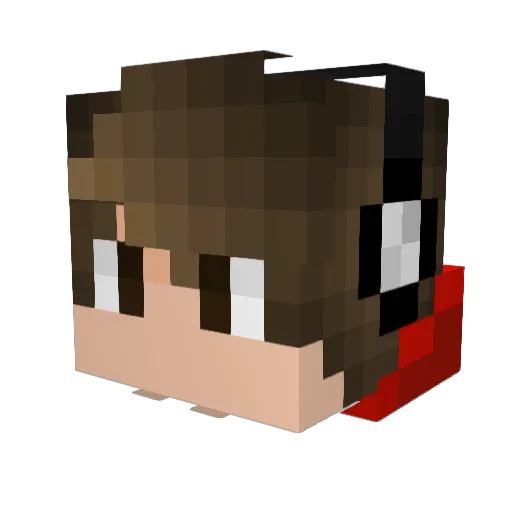 meirsh Minecraft avatar head, 3D render