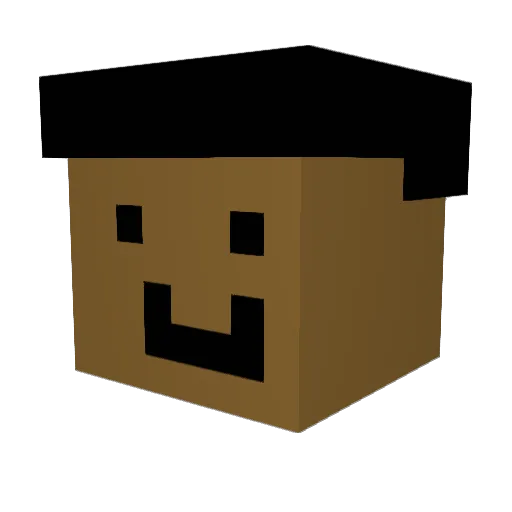 meisKdog Minecraft avatar head, 3D render