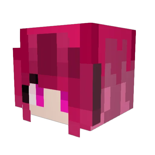 meishave2bobux Minecraft avatar head, 3D render