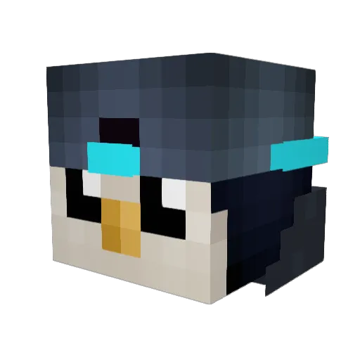 meiting1017 Minecraft avatar head, 3D render