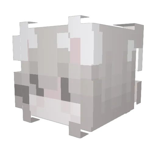 mejajuj Minecraft avatar head, 3D render