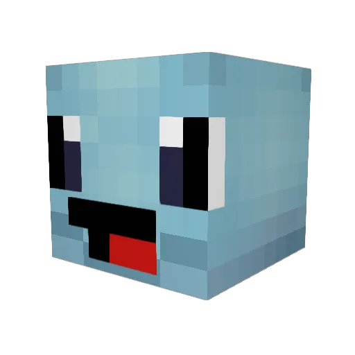 mejett Minecraft avatar head, 3D render
