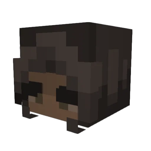 mek00a Minecraft avatar head, 3D render