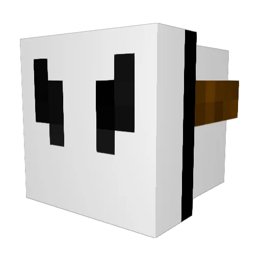 mekatumppi Minecraft avatar head, 3D render