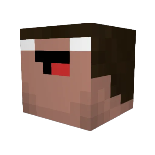 mekcee Minecraft avatar head, 3D render