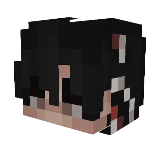 mekkeb Minecraft avatar head, 3D render