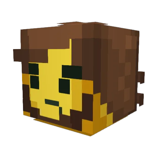 meklen Minecraft avatar head, 3D render