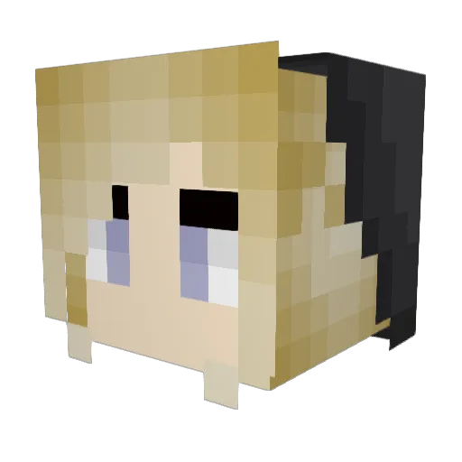 mel1975 Minecraft avatar head, 3D render