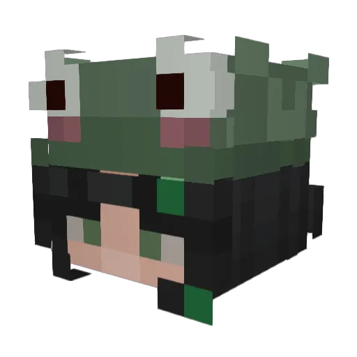 mel_skeparoska Minecraft avatar head, 3D render