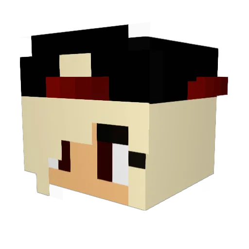 mel_tamer Minecraft avatar head, 3D render
